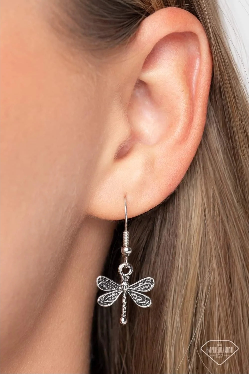  Whimsy Beneath My Wings-Multi Iridescent Dragonfly Empire Diamond Exclusive